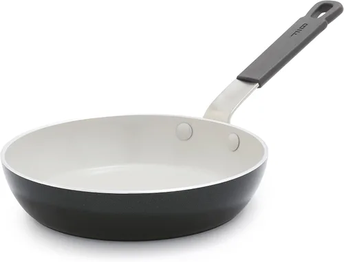 Vista 20 de GreenPan x Bobby Flay - Sartén antiadherente de 8", cerámica de diamante libre de PFAS, apta para inducción, mango de silicona que permanece frío