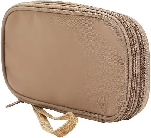 Vista 2 de Bioworld Organizador tecnológico beige con cremallera Cremallera beige