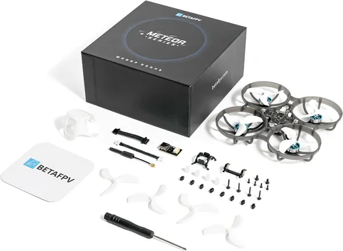 Vista 8 de BETAFPV Meteor75 Pro - Cuadricóptero Whoop sin escobillas con matriz 1S 3 en 1 HD FC, motor 1102 22000KV, soporte de 3 cuchillas de 1.772 in