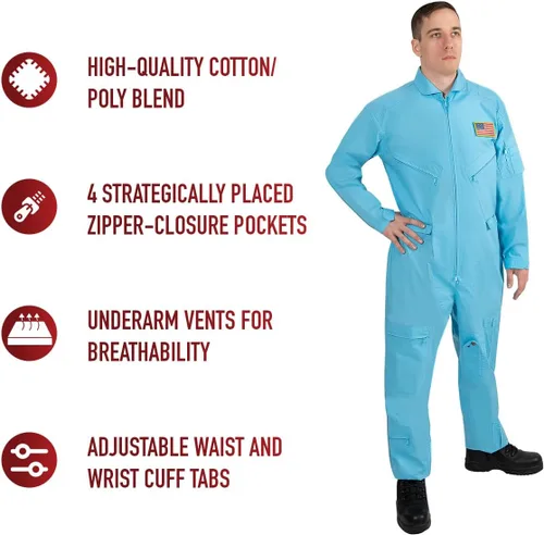 Vista 39 de Rothco - Traje de vuelo para hombre, disfraz de piloto de combate para cosplay