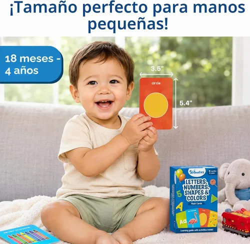 Vista 5 de Skillmatics Tarjetas flash para niños pequeños: letras, números, formas