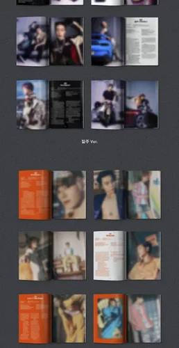 Vista 3 de NCT 127 - Juego de portada de 2 Baddies 4to álbum Photobook Versión 2 Juego de portada CD+1p póster plegable en paquete+folleto+1p postal+1ea