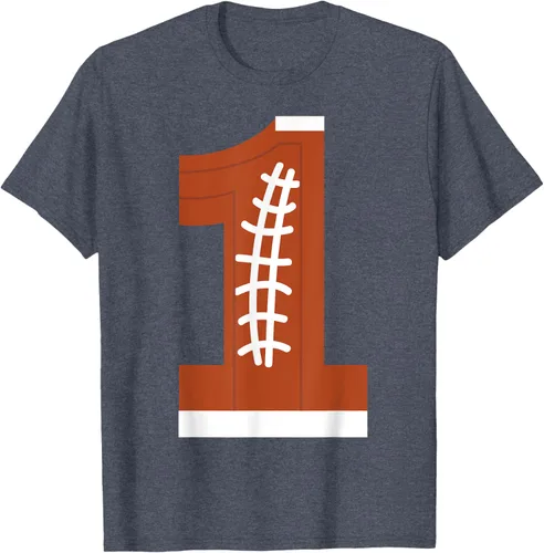 Vista 70 de 1st Birthday Football Ball Boys Camiseta de regalo de 1 año Negro