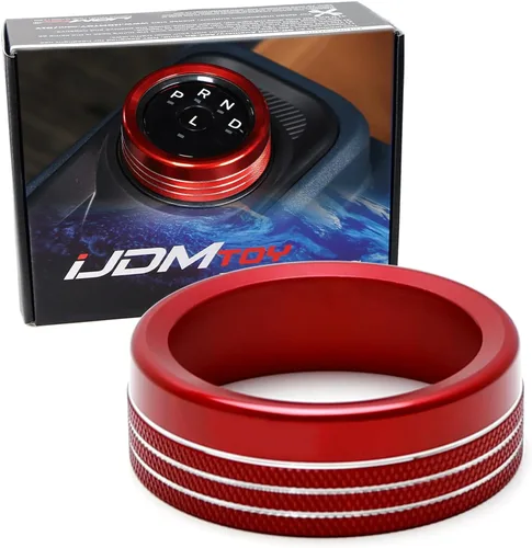 Vista 10 de iJDMTOY Cubierta de aluminio para consola central de cambio automático, giratorio/selector de engranajes, compatible con Ford Maverick 2022