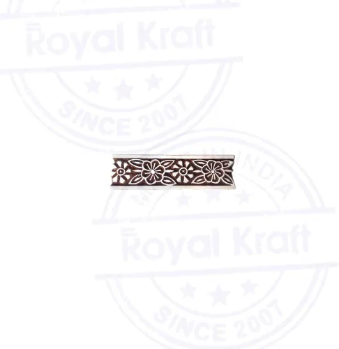Vista 2 de Royal Kraft Sellos de madera DIY tela, textil, arcilla, cerámica, papel, bloques de impresión de henna THHtag001