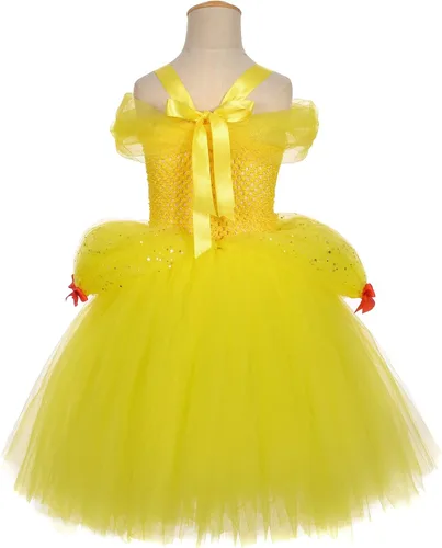 Vista 4 de Tutu Dreams Vestido tutú de princesa para niñas con accesorios completos para fiesta de cumpleaños, ropa, regalos para niños