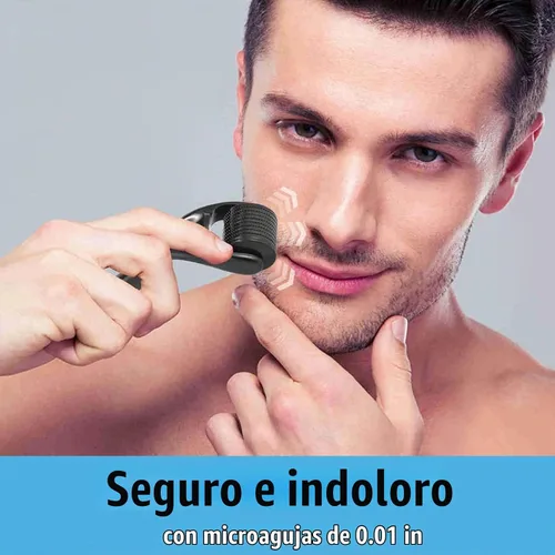 Vista 3 de Angel Kiss Microneedling Derma Roller para cara, cuerpo y barba - Rodillo micro aguja de 0.010 in