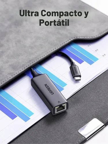 Vista 7 de UGREEN Adaptador USB C a Ethernet, 1000 Mbps, RJ45, sin controlador, compatible con Windows, MacOS, iPadOS, ChromeOS, Android, portátil, tableta