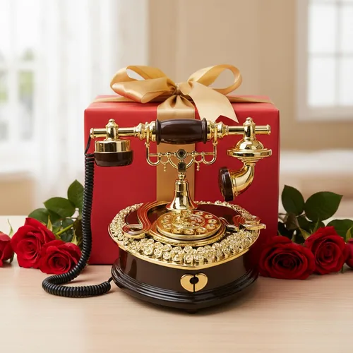 Vista 6 de Joyero grande para teléfono vintage de 7 x 8 pulgadas con cajón, almacenamiento victoriano, bonitos regalos antiguos para mujeres, cajas de música