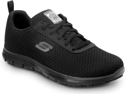 Vista 2 de Skechers Ava MaxTrax - Puntera suave para mujer, antideslizante, baja atlética, Negro