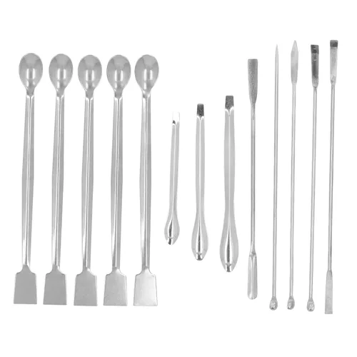 Vista 9 de Juego de 13 cucharas de laboratorio para espátula de laboratorio, juego de 13 cucharas de laboratorio
