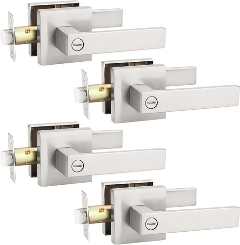 Vista 58 de KNOBWELL - Juego de cerradura con 1 picaporte resistente para puertas de una cara, ideal para puertas interiores reversibles, 0.93 libras