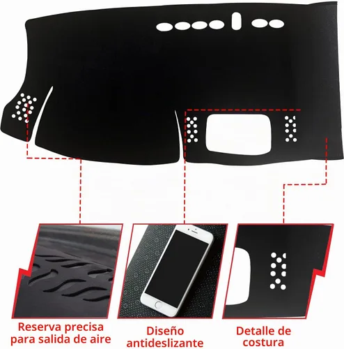Vista 2 de Alfombrilla para tablero de instrumentos personalizada antideslizante compatible con Ford Ranger 2019 2020 2021 2022