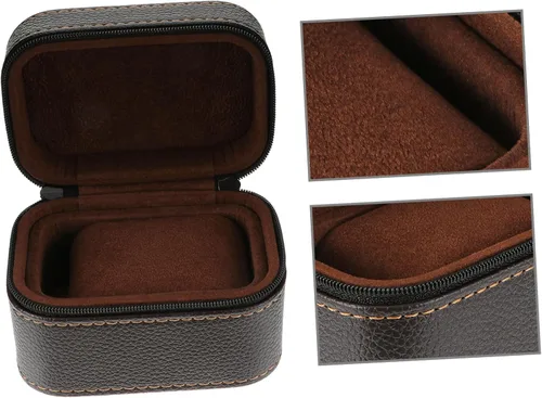 Vista 2 de 2 unids caja de reloj a prueba de golpes caja de reloj caso viaje reloj caso caso para hombres reloj organizador de reloj solo pulsera para hombres