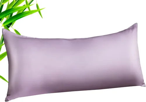 Vista 13 de Fundas de almohada tamaño estándar paquete de 2, fundas de almohada de rayón de bambú refrescantes con cierre de sobre, fundas de almohada frescas
