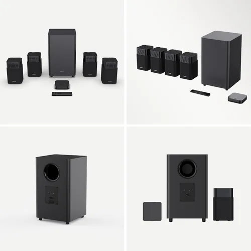 Vista 15 de Hisense HT Saturn - Barra de sonido de 4.1.2 canales con subwoofer inalámbrico, Dolby Atmos, DTS:X, Bluetooth 5.3, EzPlay, paso HDMI 4K, compatible