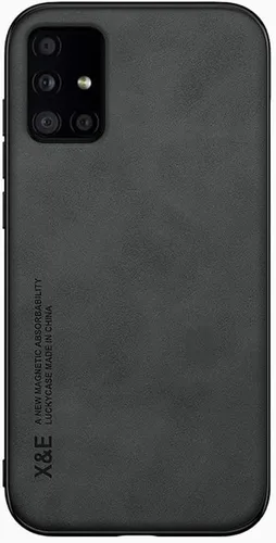 Vista 6 de Kepuch Silklike - Funda para Samsung Galaxy A51 5G - Cubierta de parachoques con placa metálica incorporada para Samsung Galaxy A51 5G - Azul