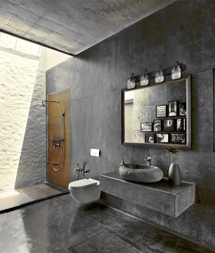 Vista 6 de DIRYZON EUL - Apliques de pared vintage con tarro de vidrio transparente con 4 luces, para tocador de baño, bronce aceitado