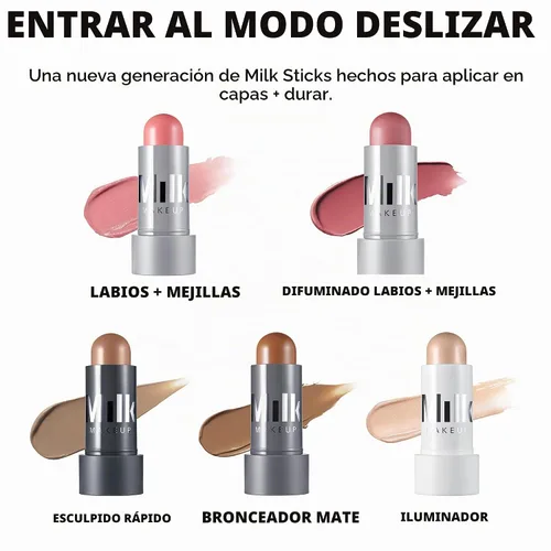 Vista 9 de Milk Makeup Barra de crema multiusos Lip + Cheek con acabado satinado o mate