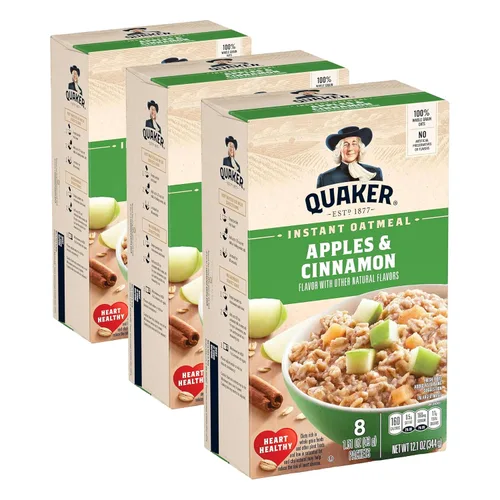 Vista 27 de Quaker Avena instantánea, proteína de azúcar morena de arce, 0.35 onzas de proteína, 12.6 onzas, paquete de 6