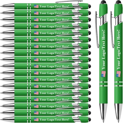 Vista 41 de Bolígrafos personalizados con lápiz capacitivo, bolígrafos personalizados impresos con tu logotipo o mensaje, ideales para regalos, promociones