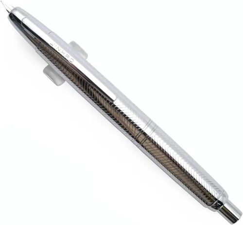 Vista 28 de JINHAO 10 Press Pluma estilográfica retráctil de metal con convertidor de tinta (punta EF 0.38mm, color rojo ágata)