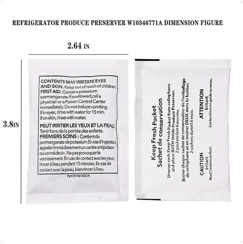 Vista 4 de prime&swift Conservador de productos para refrigerador W10346771A (12 paquetes-6 paquetes incluidos), repuesto para 2117689, AH3503014