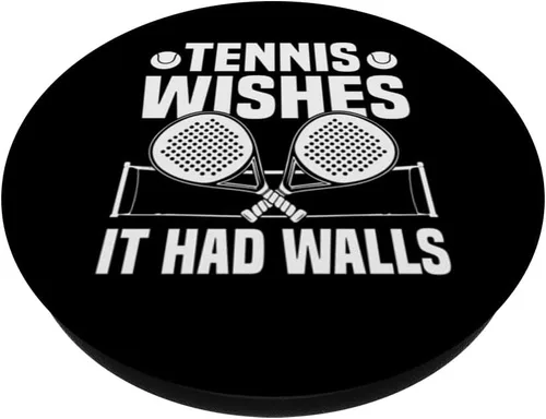 Vista 2 de Tennis Wishes It Had Walls Pádel Pádel PopSockets Adhesivo PopGrip