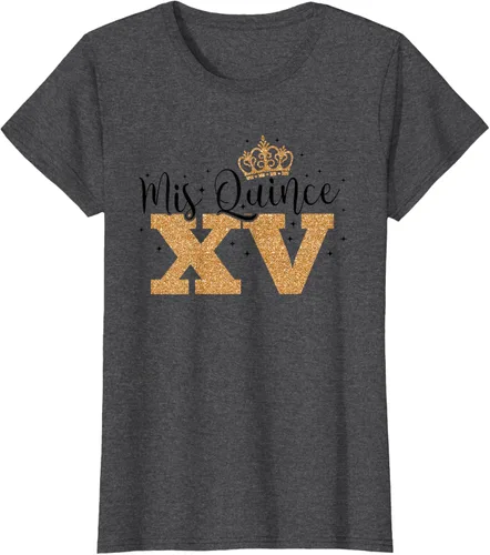 Vista 5 de Camiseta de quinceañera Mis Quince para cumpleaños número 15 Blanco