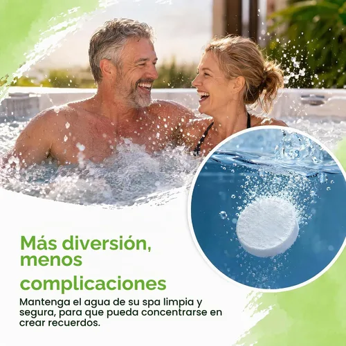 Vista 5 de ClearView Tableta de bromo para spas, tabletas de bromación de 1" para piscinas, 2 libras