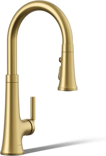 Vista 19 de KOHLER 23767-BL Grifo de tono de barra de cocina de un solo mango, grifo de fregadero de preparación, grifo de barra húmeda, grifo para fregadero