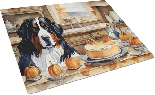 Vista 87 de Caroline's Treasures DAC1720LCB Affenpinscher - Tabla de cortar de vidrio con calabazas para cocina de otoño, grande, decorativa, de vidrio