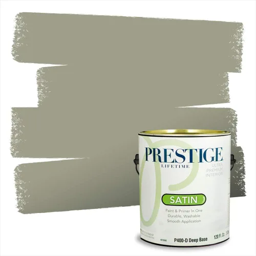 Vista 222 de Prestige Paints - 2 en 1, pintura base y pintura de exterior, E100-N-735BM