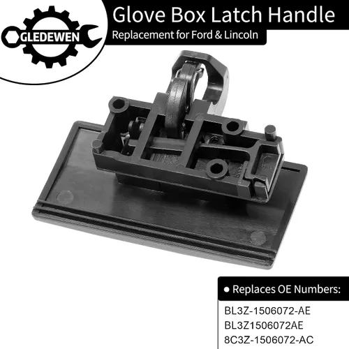 Vista 3 de Gledewen Manija de guantera (negra), compatible con Ford F150 F250 F350 F450 F550 Super Duty Edge, Lincoln Mark LT MKX 2008-2016 BL3Z-1506072-AE