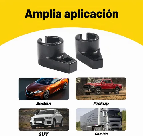 Vista 4 de YAKEFLY Llave de Sensor de Oxígeno de Accionamiento de 3/8 Pulgadas por 7/8 Pulgadas Descentrada, Llave Universal de Sensor de Oxígeno de Perfil