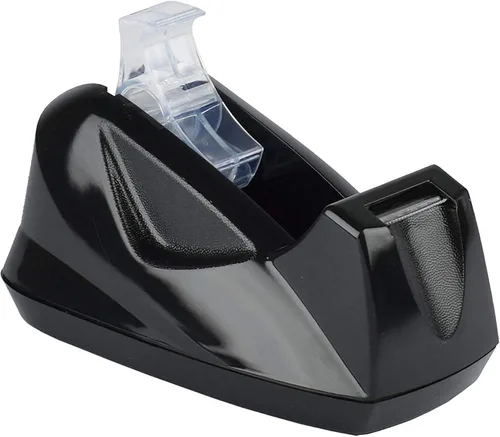 Vista 2 de Acrimet Dispensador de cinta de escritorio prémium con base antideslizante Jumbo (color negro)