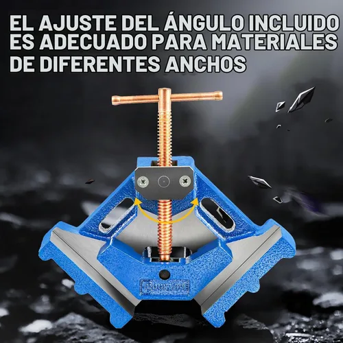 Vista 3 de W04C Abrazadera de Ángulo para Máquina de Soldadura de Hierro Dúctil, Abrazadera de Ángulo Recto de 90 Grados de Servicio Pesado para Esquina