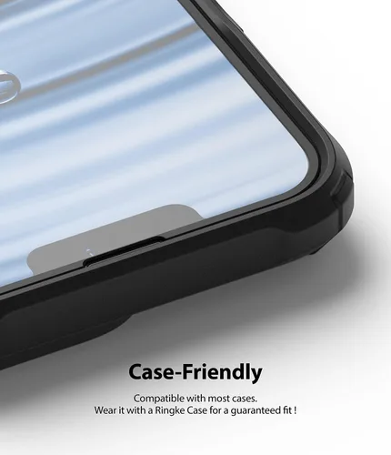 Vista 9 de Ringke Protector de pantalla de vidrio de cubierta completa compatible con iPhone 13 Pro Max, antiarañazos, compatible con fundas, cobertura