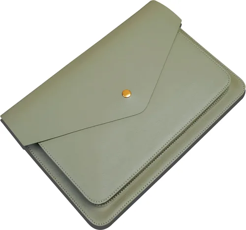 Vista 9 de Funda de Cuero para Laptop de 13 Pulgadas Compatible con MacBook Air A3113 M3 2024 de 13 pulgadas, MacBook Pro M2 de 13, Surface Pro 3 4 5 6 7, Dell
