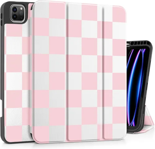 Vista 16 de Funda Tuiklol para iPad Pro de 12.9 pulgadas 2022 2021 2020 2018 6th / 5th / 4th / 3rd Gen Built in Pencil Holder Protective Stand Back Cover with