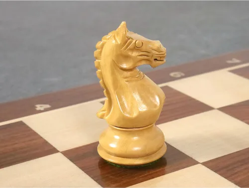 Vista 5 de Royal Chess Mall - Juego de piezas de ajedrez Queens Gambit Staunton de 3.75" - Palisandro dorado