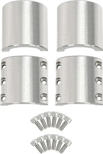 Vista 3 de KUAFU Abrazadera de tubo de cuello dividido compatible con 2 pulgadas de diámetro exterior de tubo soldable de acero en soportes de jaula de barra