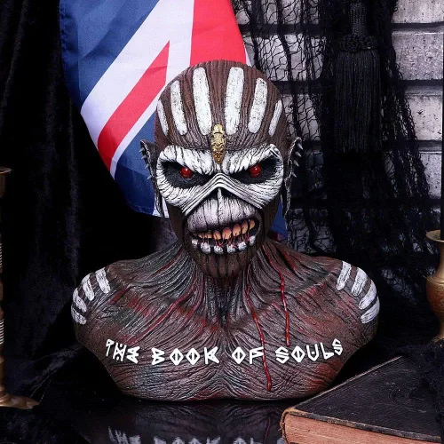 Vista 8 de Nemesis Now Caja de busto con licencia oficial de Iron Maiden Book of Souls, marrón, 10.2 in (grande)