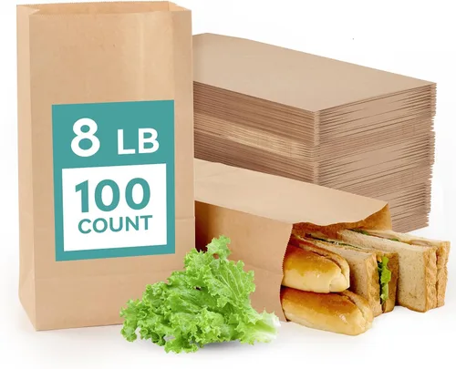 Vista 9 de MUCHII Bolsas de Papel Kraft de 57 LB 50 Unidades, Bolsas Grandes de Papel Marrón de Supermercado para Almacenamiento, Compras
