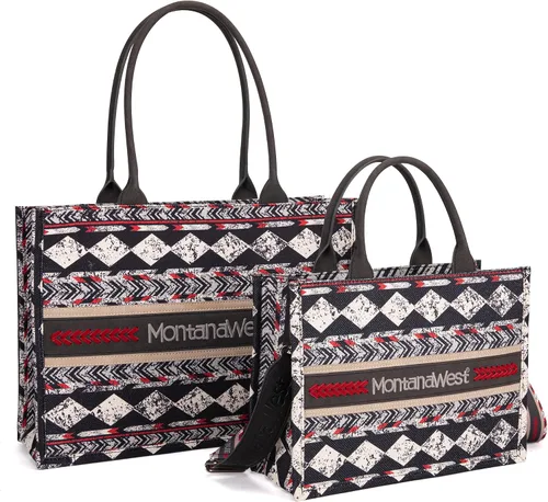 Vista 6 de Montana West Tote Bag for Women Western Boho Satchel Purse