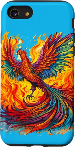 Vista 17 de Fantasy Cute Rising Phoenix Flames Case for iPhone 15