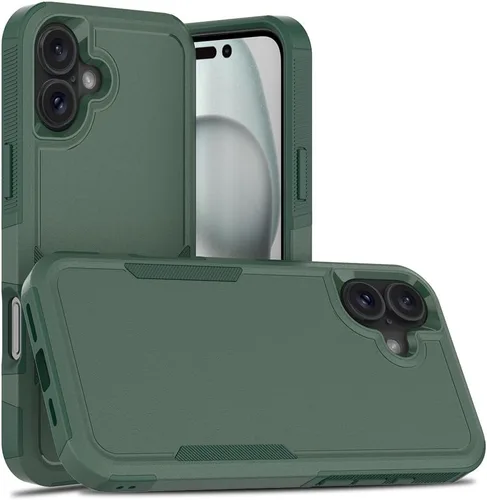 Vista 10 de Funda protectora para iPhone 8 Plus, iPhone 7 Plus de 5.5 pulgadas, a prueba de golpes, resistente y duradera, color verde