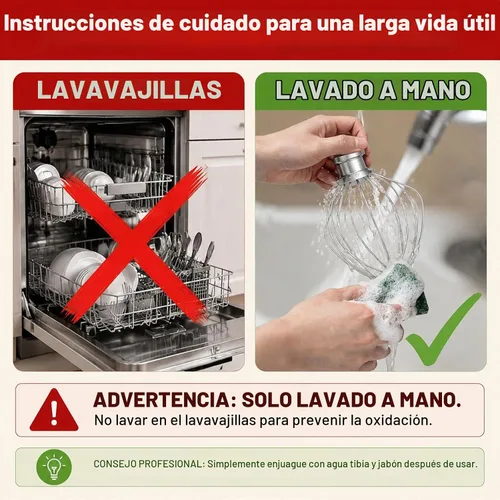 Vista 8 de Accesorio de batidor de 6 alambres compatible con batidora de pie KitchenAid de cabezal inclinable, reemplaza K45WW, acero inoxidable, batidor
