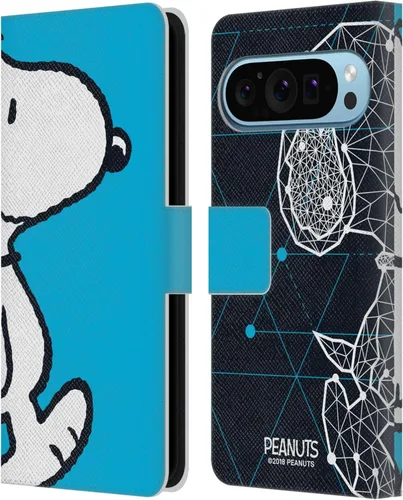 Vista 64 de Head Case Designs Officially Licensed Peanuts Charlie & Woodstock Nap Halfs and Laughs Leather Wallet Case Compatible with Google Pixel 8
