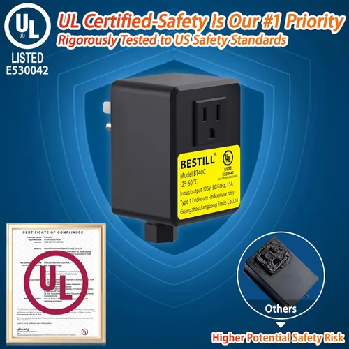 Vista 2 de BESTILL Kit de interruptor de aire para triturador de basura, certificado UL, botón inalámbrico de 3.6 pulgadas de largo, interruptor cuadrado